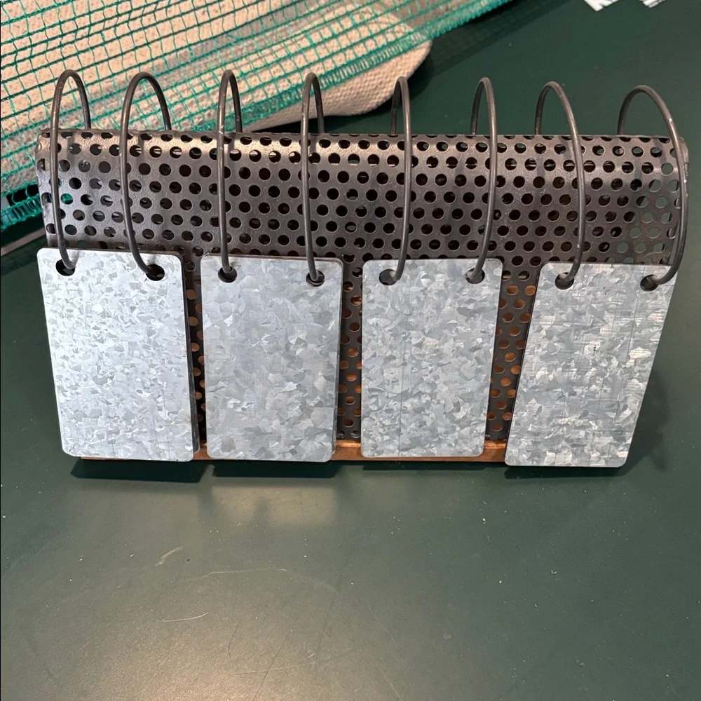 Metal Perpetual flip Calendar with Black and Gray Finish